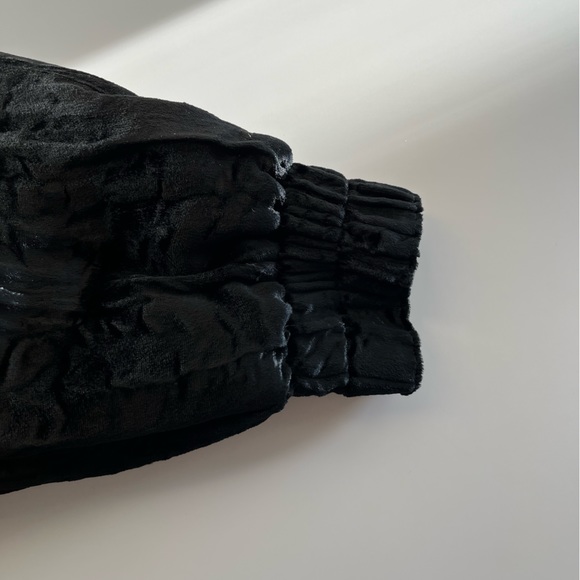 RARE VINTAGE Escada by Margaretha Ley Velvet Crystal Bomber Jacket - Picture 5 of 13